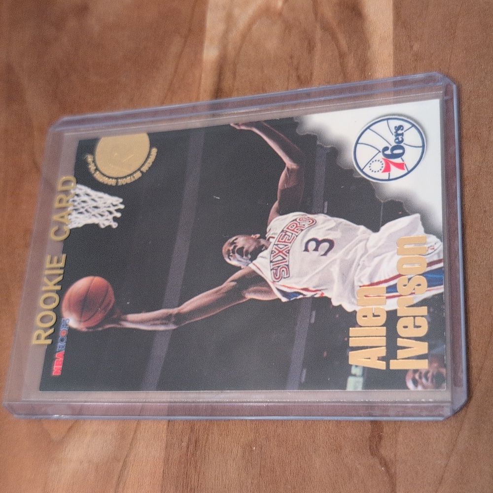 1996-97 Skybox Allen Iverson Rookie Card 76ers Hall Of Fame 🔥🔥🔥